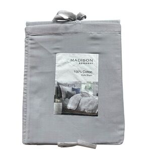 Madison Euro Sham Bundle 100% Cotton Euro Sham 26x26 Gray Euro Sham set of 3 NEW
